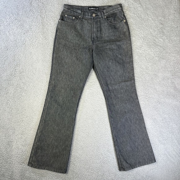 Express Denim - Express Gray Flare & Wide Leg Jeans Size 9/10